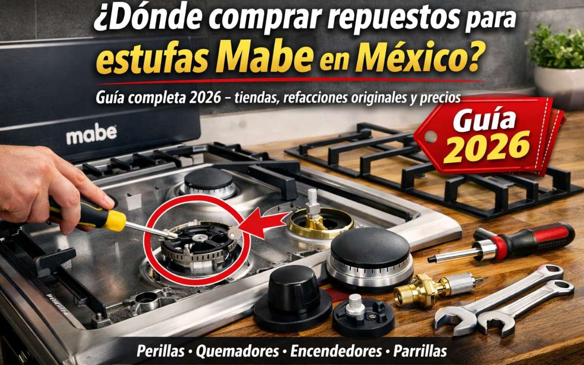 Dónde comprar repuestos para estufas Mabe en México
